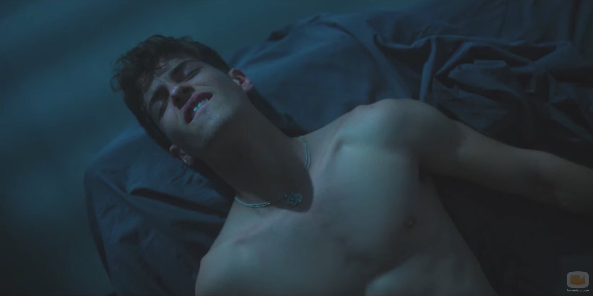 Patrick (Manu Ríos), gozando en una escena sexual en 'Élite 5'