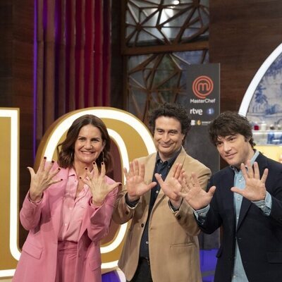 Los jueces de 'MasterChef', celebrando la décima edición