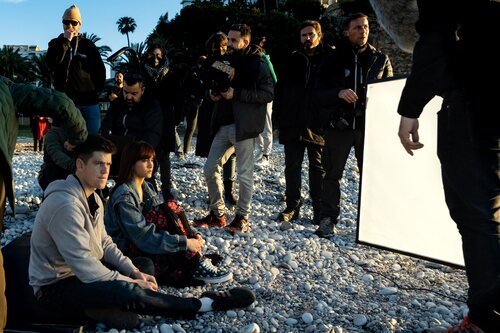 Miguel Bernardeau y Aitana Ocaña ruedan 'La última'