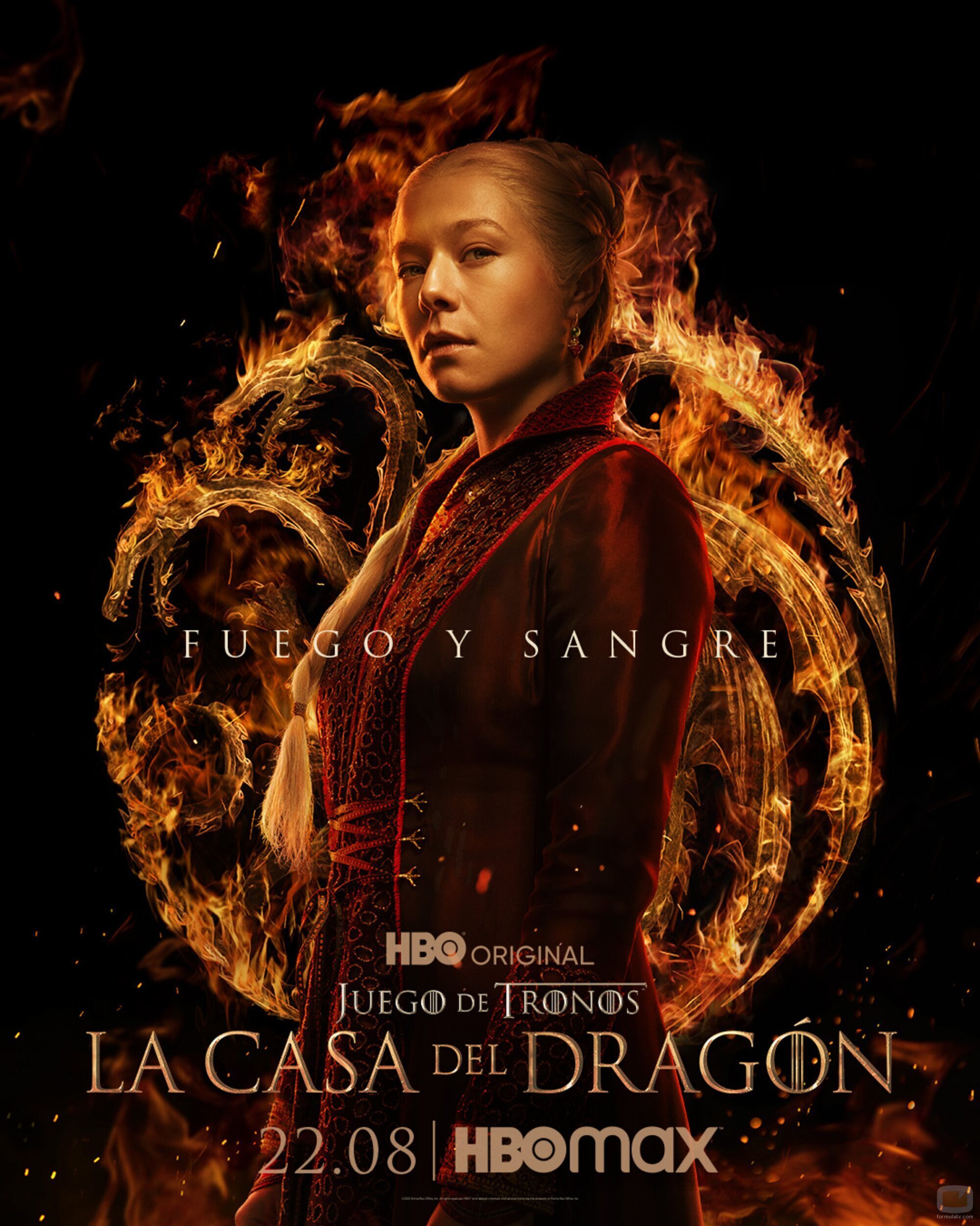 Póster de Rhaenyra Targaryen en 'La Casa del Dragón'