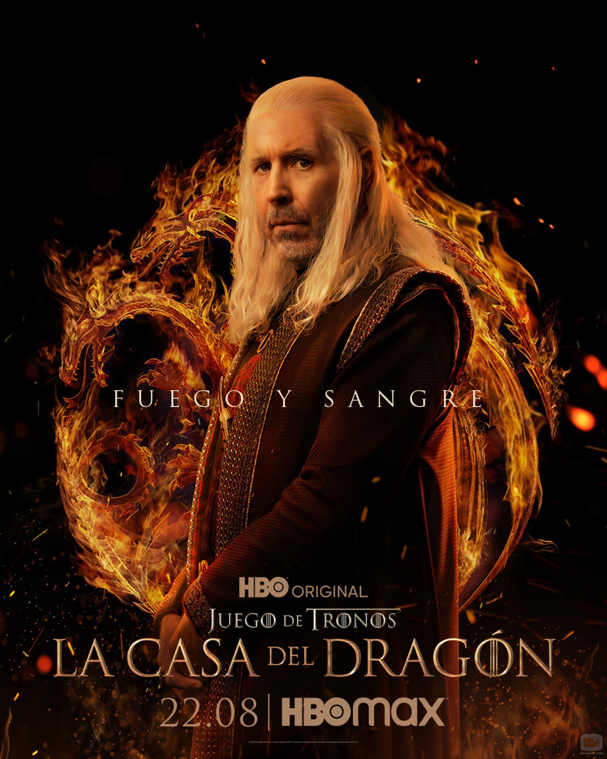Póster de Viserys Targaryen en 'La Casa del Dragón'