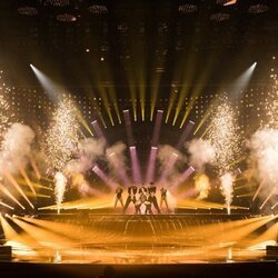 Escenario de Eurovisión 2022, en el segundo ensayo de Chanel Terrero