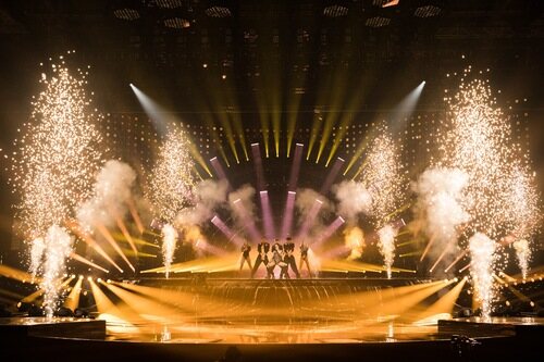 Escenario de Eurovisión 2022, en el segundo ensayo de Chanel Terrero