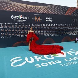 La Turquioise Carpet de Eurovisión 2022 recibe a Chanel Terrero