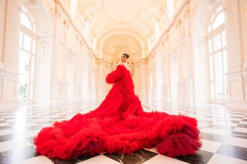 Chanel Terrero, en la Galería Grande en la ceremonia de apertura de Eurovisión 2022