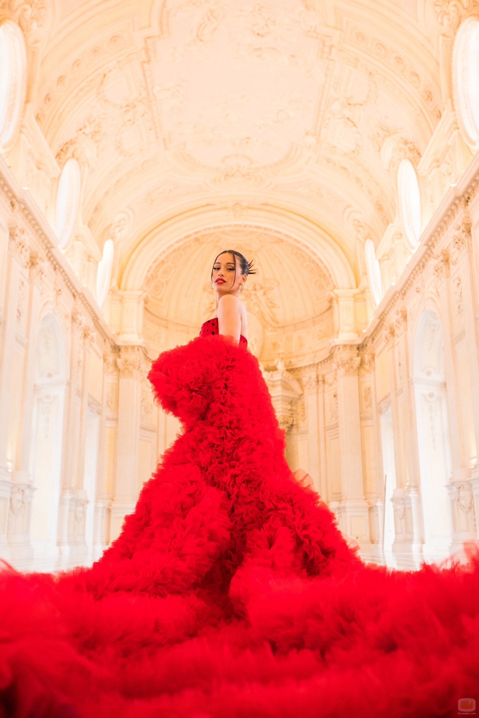 Chanel, durante la ceremonia de apertura de Eurovisión 2022