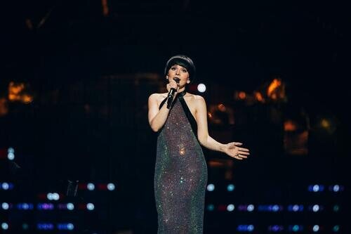 Monika Liu, representante de Lituania, en la Semifinal 1 de Eurovisión 2022
