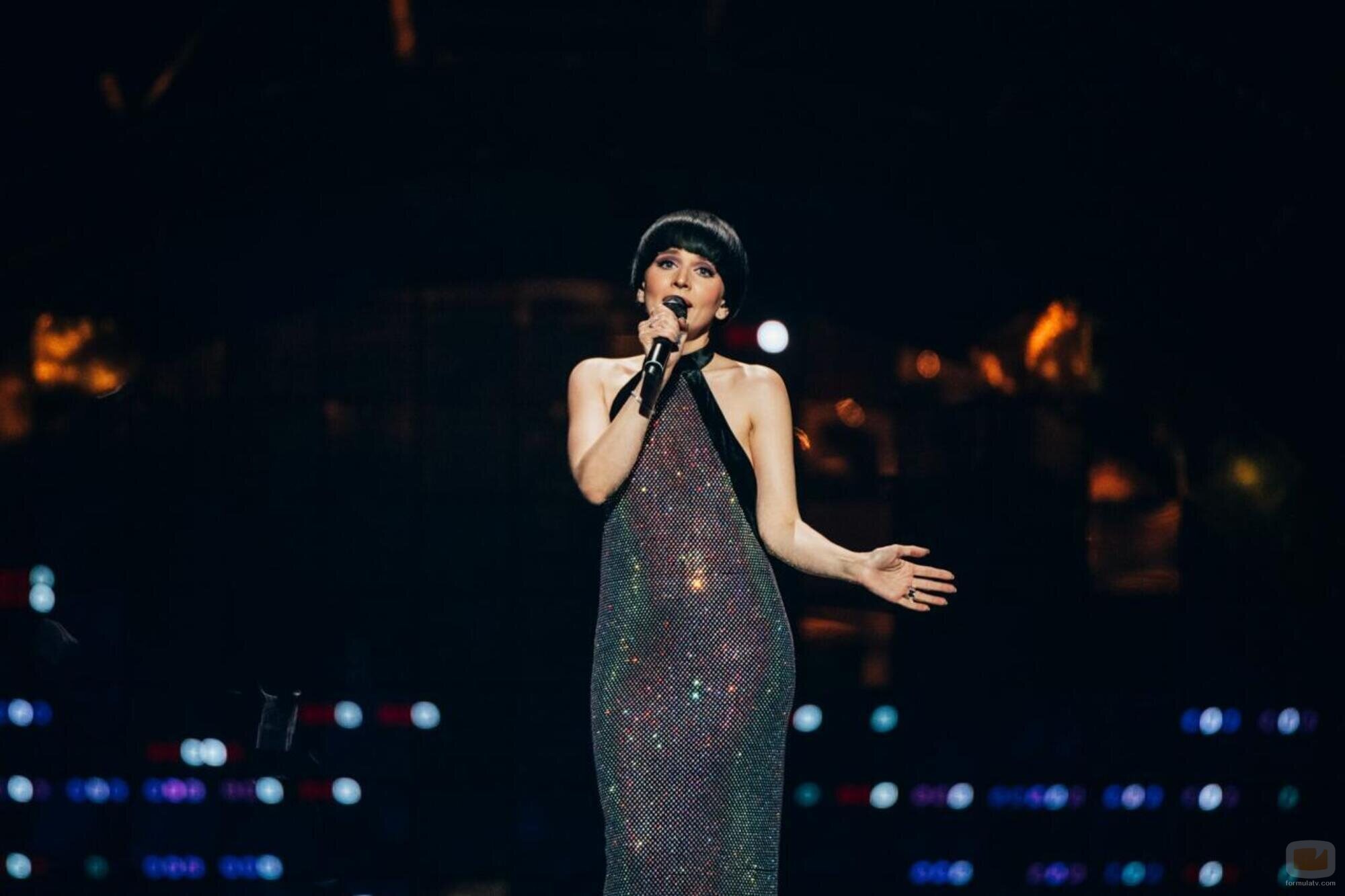 Monika Liu, representante de Lituania, en la Semifinal 1 de Eurovisión 2022