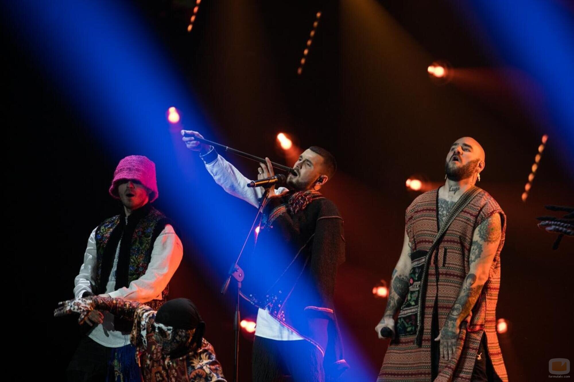 Kalush Orchestra, representantes de Ucrania, en la Semifinal 1 de Eurovisión 2022