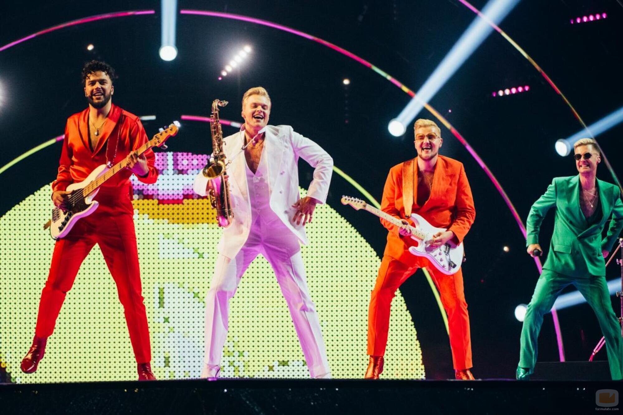Citi Zeni, representantes de Letonia, en la Semifinal 1 de Eurovisión 2022