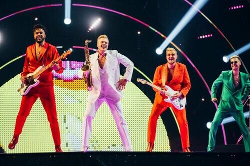 Citi Zeni, representantes de Letonia, en la Semifinal 1 de Eurovisión 2022