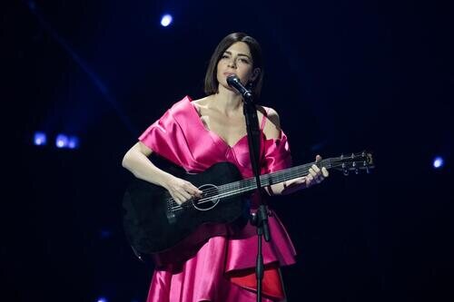 Mia Dimsic, representante de Croacia, en la Semifinal 1 de Eurovisión 2022