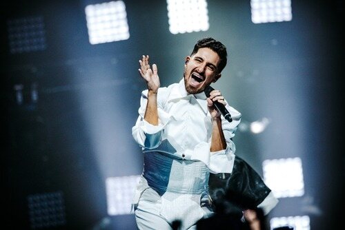 Michael Ben David, representante de Israel, en la Semifinal 2 de Eurovisión 2022