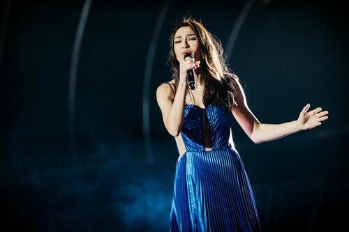 Vladana, representante de Montenegro, en la Semifinal 2 de Eurovisión 2022