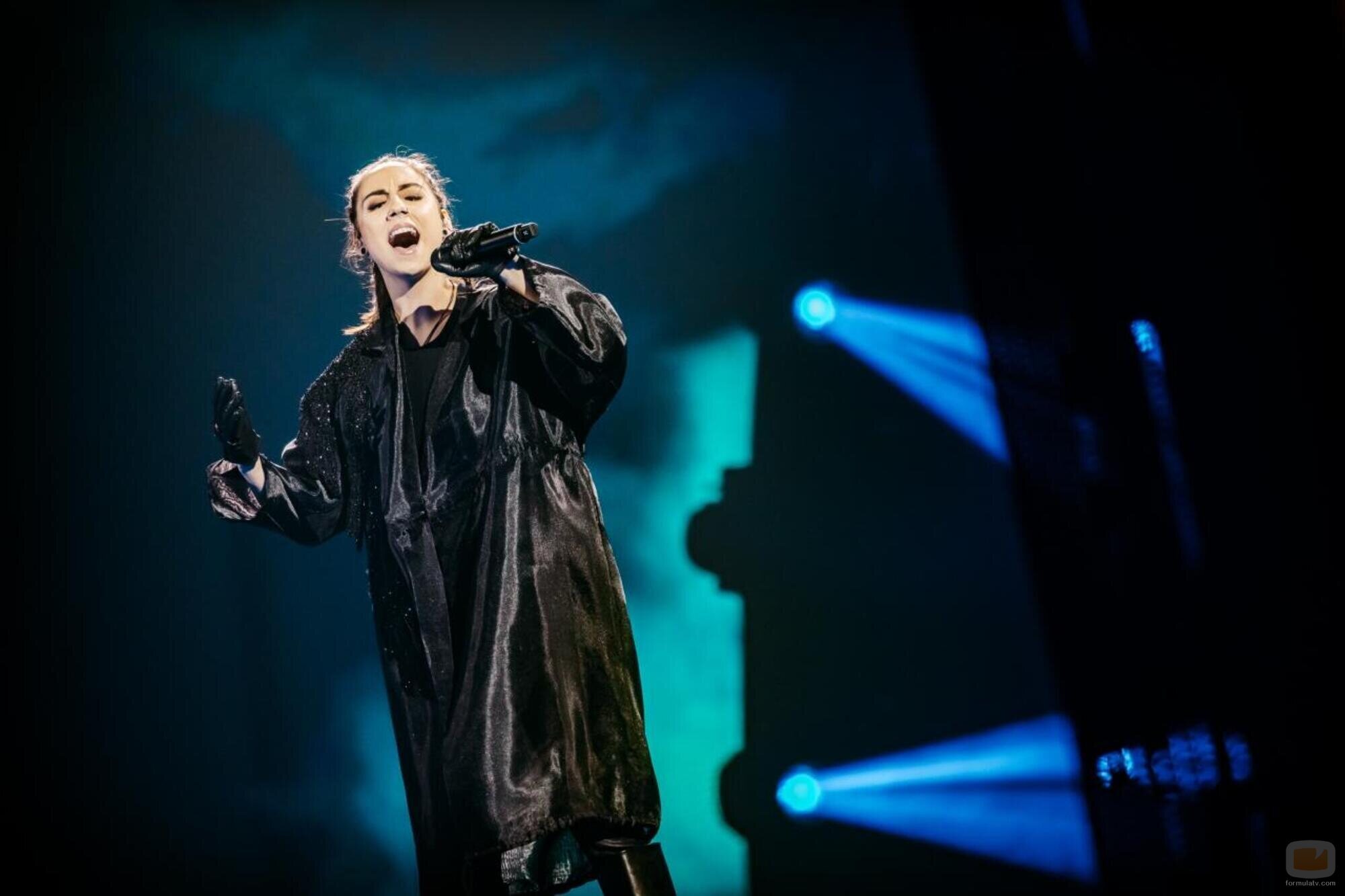 Andrea, representante de Macedonia del Norte, en la Semifinal 2 de Eurovisión 2022