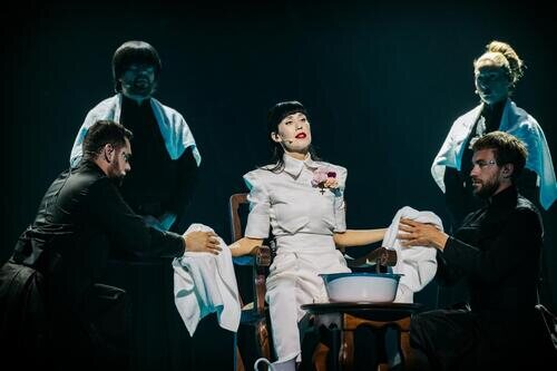 Konstrakta, representante de Serbia, en la Semifinal 2 de Eurovisión 2022