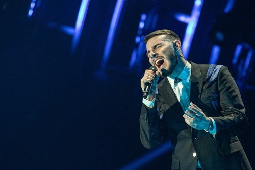 Krystian Ochman, representante de Polonia, en la Semifinal 2 de Eurovisión 2022