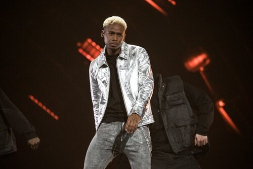 Jérémie Makiese, representante de Bélgica, en la Semifinal 2 de Eurovisión 2022