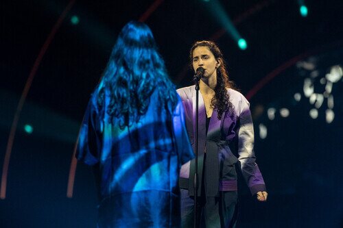 Maro, representante de Portugal, en la Final de Eurovisión 2022