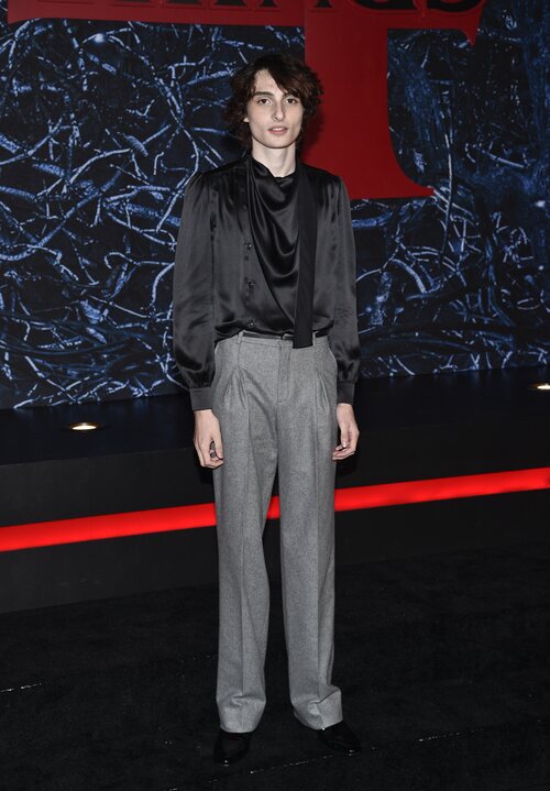 Finn Wolfhard en el estreno de 'Stranger Things 4'