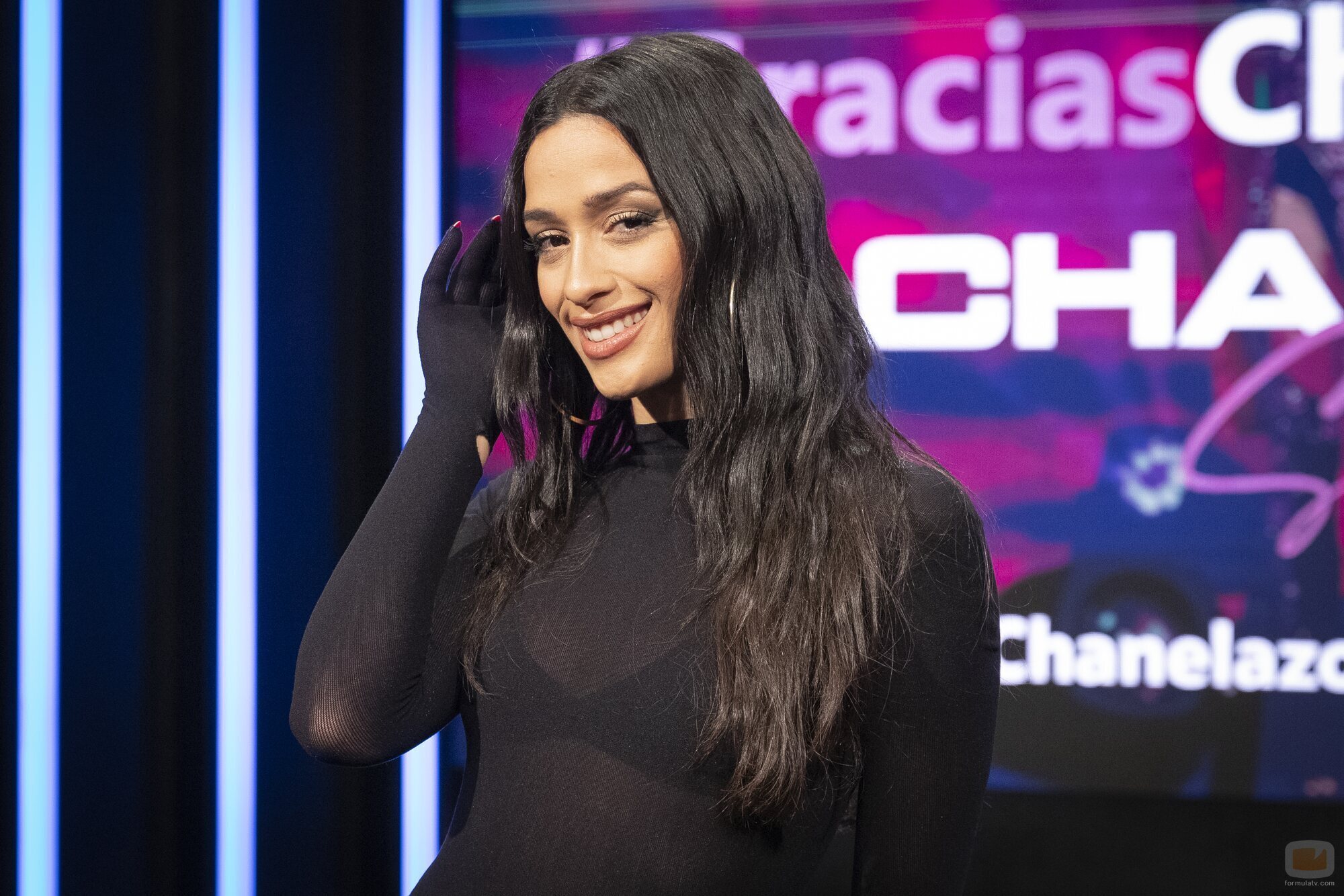 Chanel Terrero en la rueda de prensa de bienvenida tras Eurovisión 2022