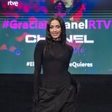 Chanel en el posado de la rueda de prensa de Eurovisión 2022