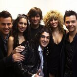 Ramón del Castillo junto a los concursantes de 'OT 4'