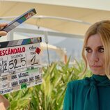 Alexandra Jiménez, rodando 'Escándalo. Relato de una obsesión'