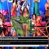 María Patiño muestra un pecho por accidente en la 'Sálvame Fashion Week'