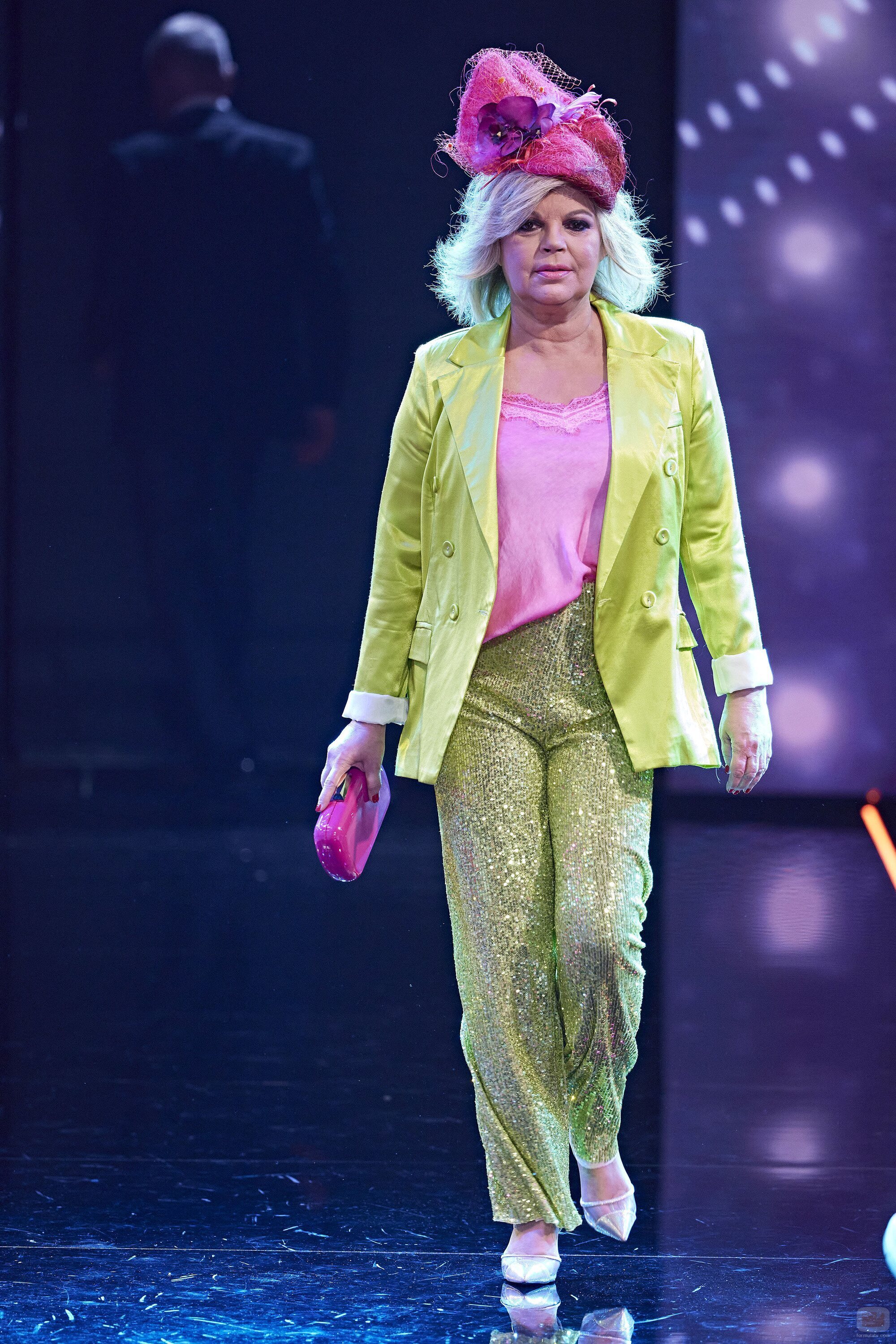 Terelu Campos, desfilando en la tercera 'Sálvame Fashion Week'