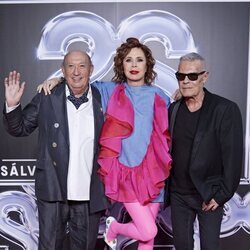 Francis, Ágatha y Joaquín, en el photocall de 'Sálvame Fashion Week 2022'