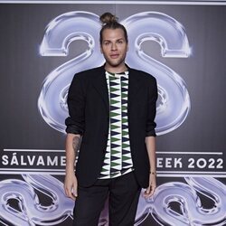 Eduardo Navarrete, en el photocall de la tercera 'Sálvame Fashion Week'