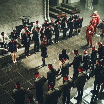 Los rehenes de 'La Casa de Papel: Corea', en la Casa de la Moneda