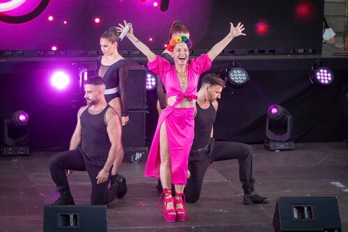 La actuación de Soraya Arnelas en el Orgullo LGTBI 2022 de Madrid 