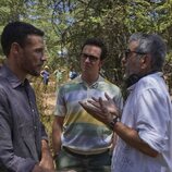 Daniel Grao, Alejandro Jato y Joaquín Oristrell durante las grabaciones de 'HIT 3'