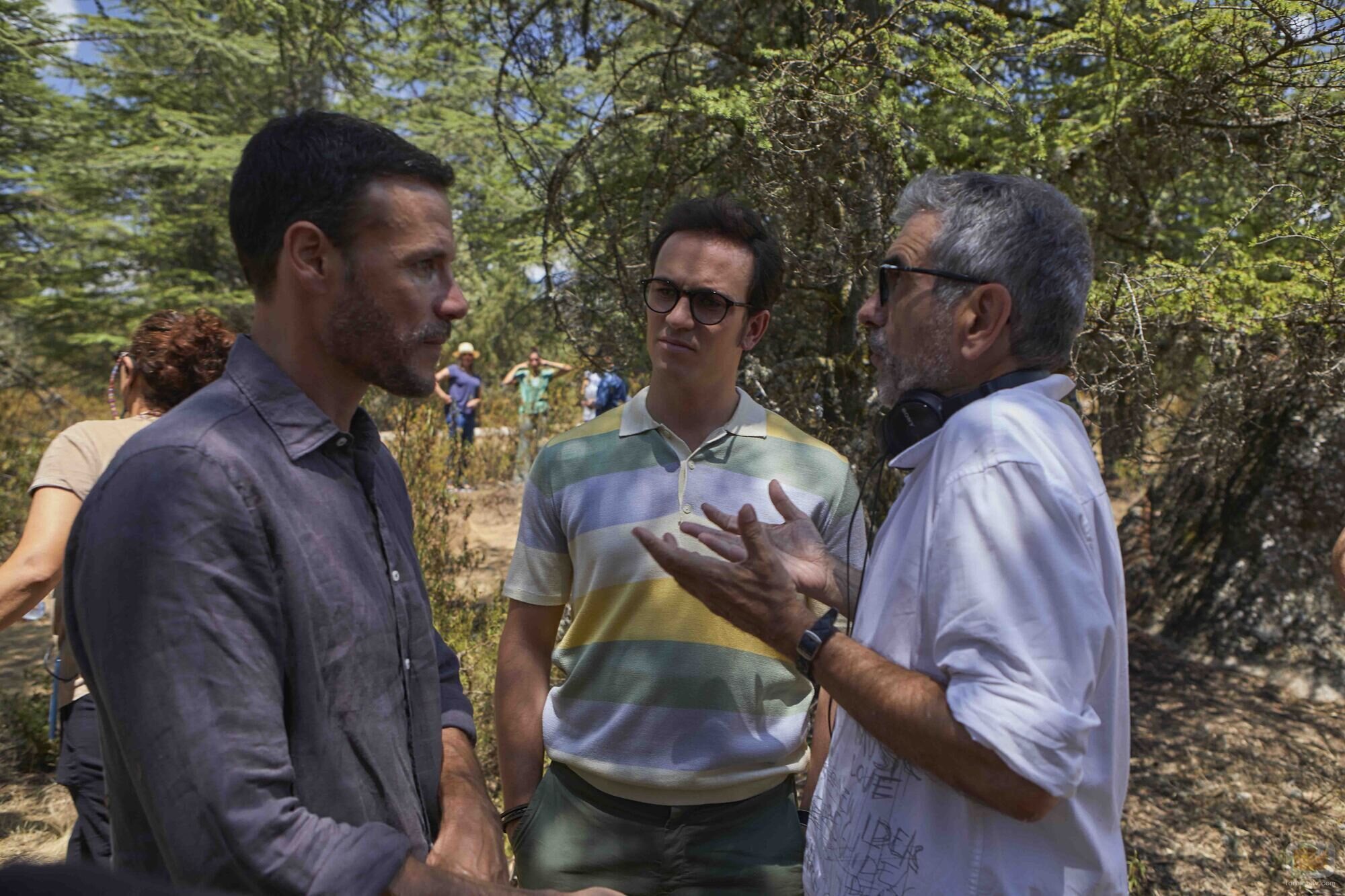 Daniel Grao, Alejandro Jato y Joaquín Oristrell durante las grabaciones de 'HIT 3'