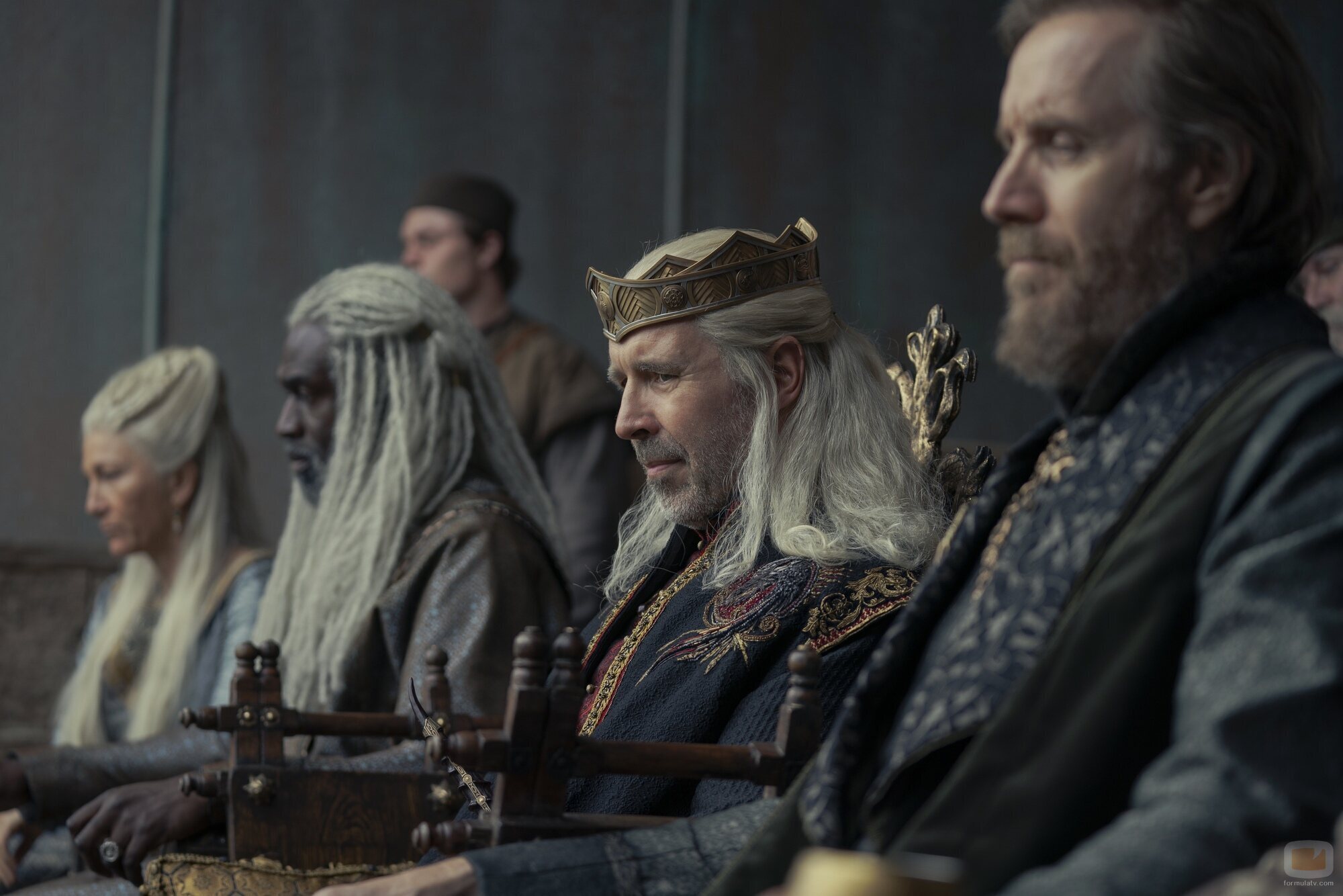 El rey Viserys Targaryen, preocupado en 'La Casa del Dragón'