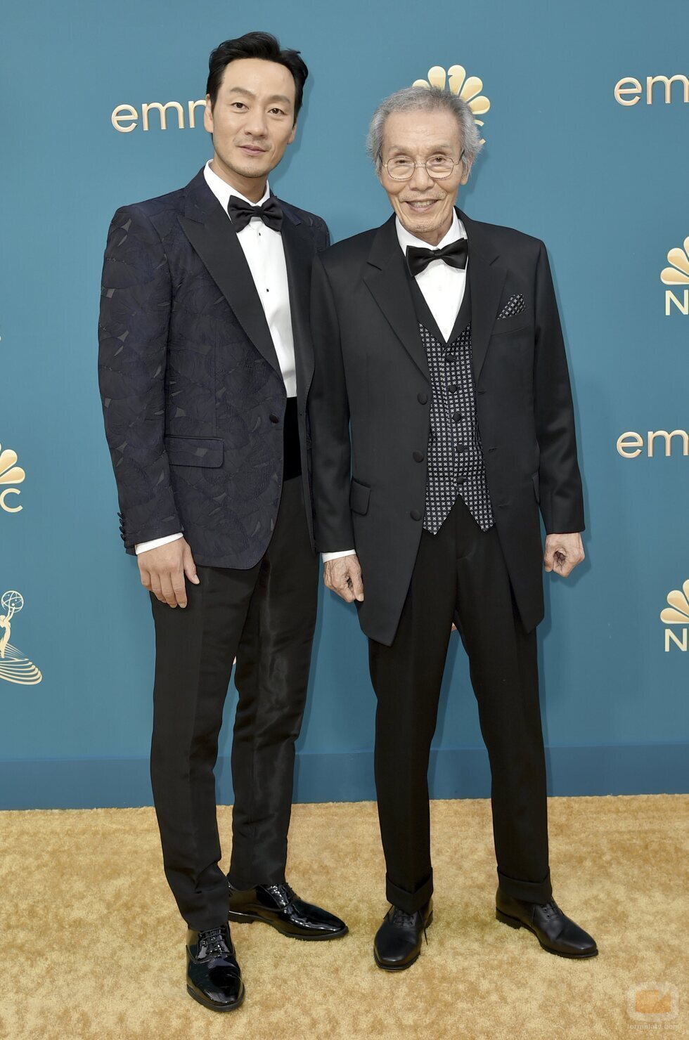 Park Hae-soo y Oh Young-soo, en la alfombra roja de los Premios Emmy 2022