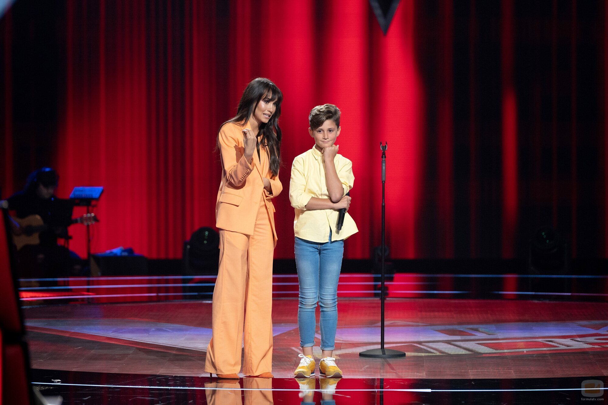 Aitana y Carlos Higes, en las Audiciones de 'La Voz Kids 2022'