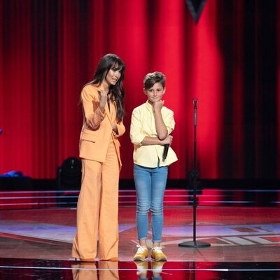 Aitana y Carlos Higes, en las Audiciones de 'La Voz Kids 2022'