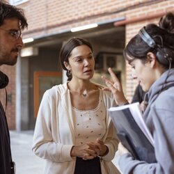 Ana Rujas y Claudia Costafreda durante el rodaje de 'Cardo 2'