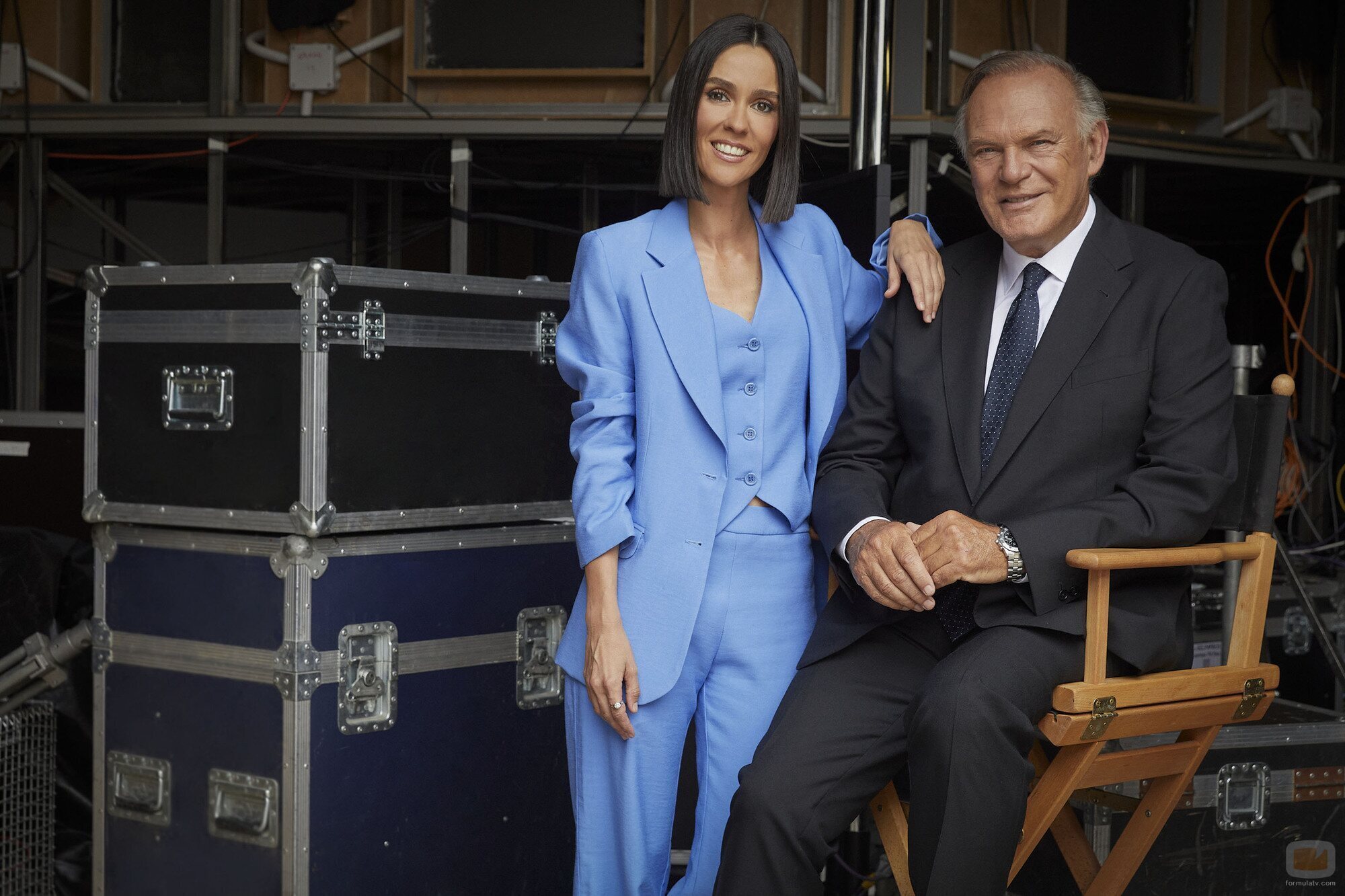 Alba Lago y Pedro Piqueras, presentadores de 'Informativos Telecinco 21:00'