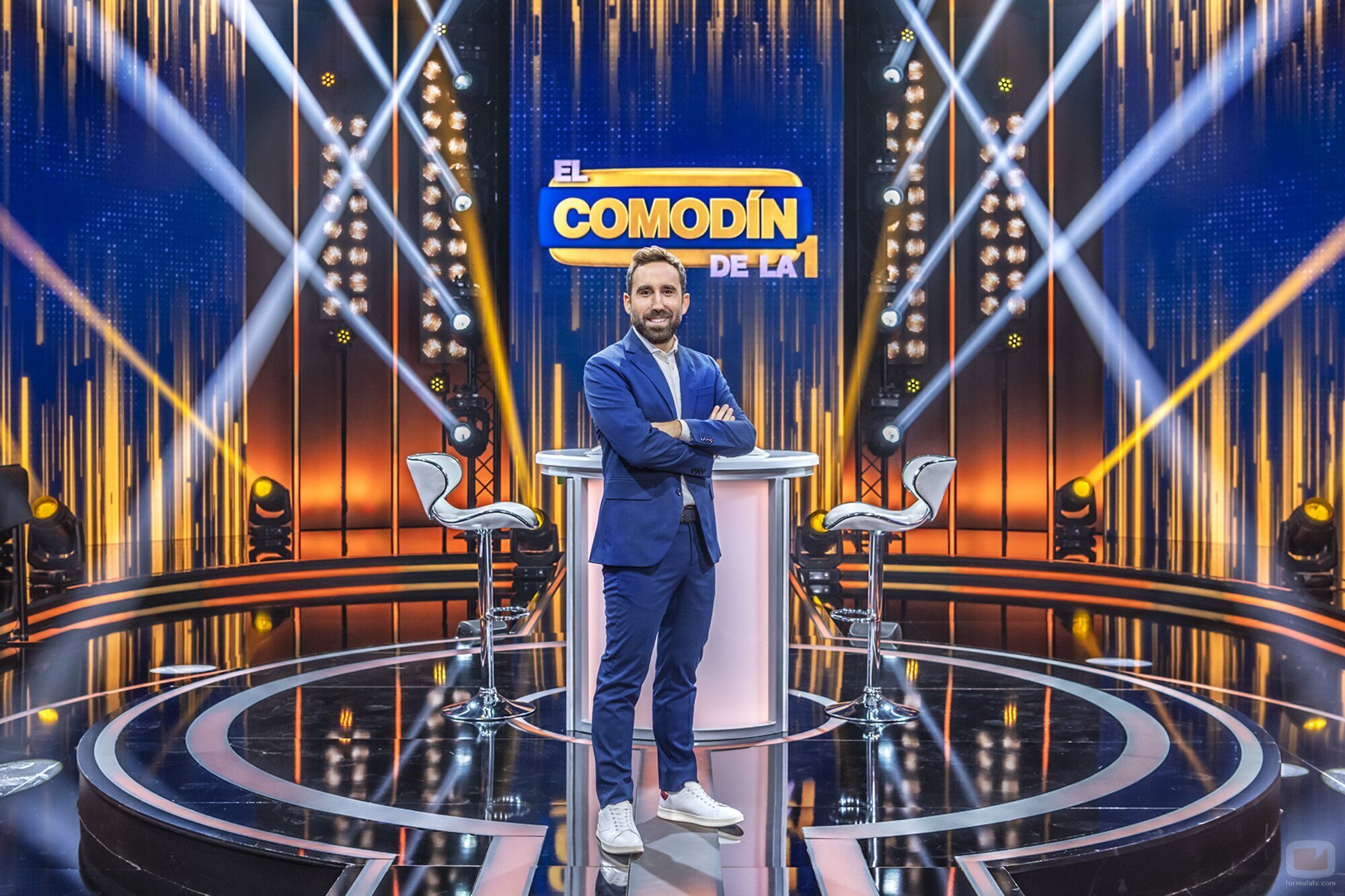 Aitor Albizua en el plató de 'El comodín de La 1'