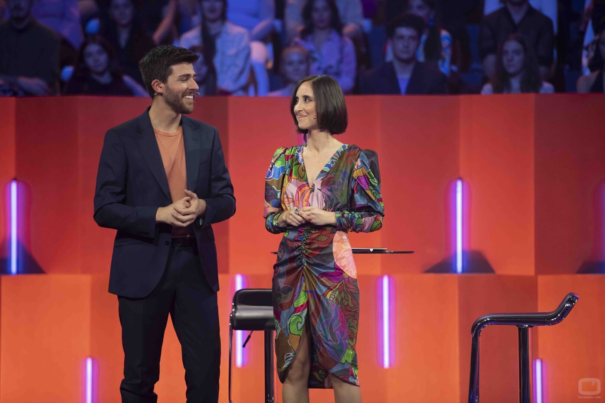 Rodrigo Vázquez y Julia Varela en la gala especial del Benidorm Fest 2023