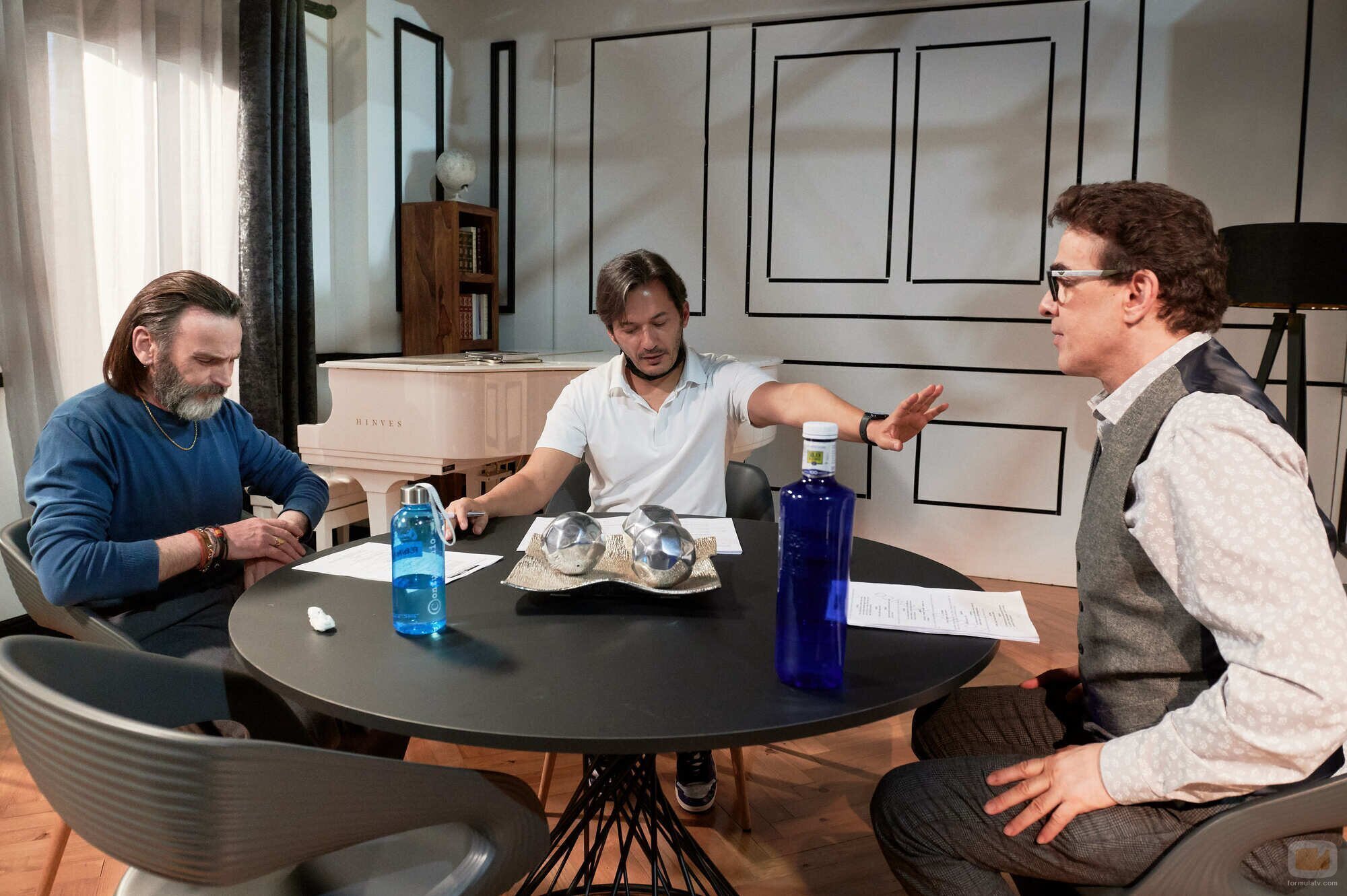 Fernando Tejero y Luis Merlo, con Alberto Caballero en 'LQSA 13'
