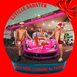 Portada de "Papá Noel, lléname el tanke", el single navideño de Leticia Sabater