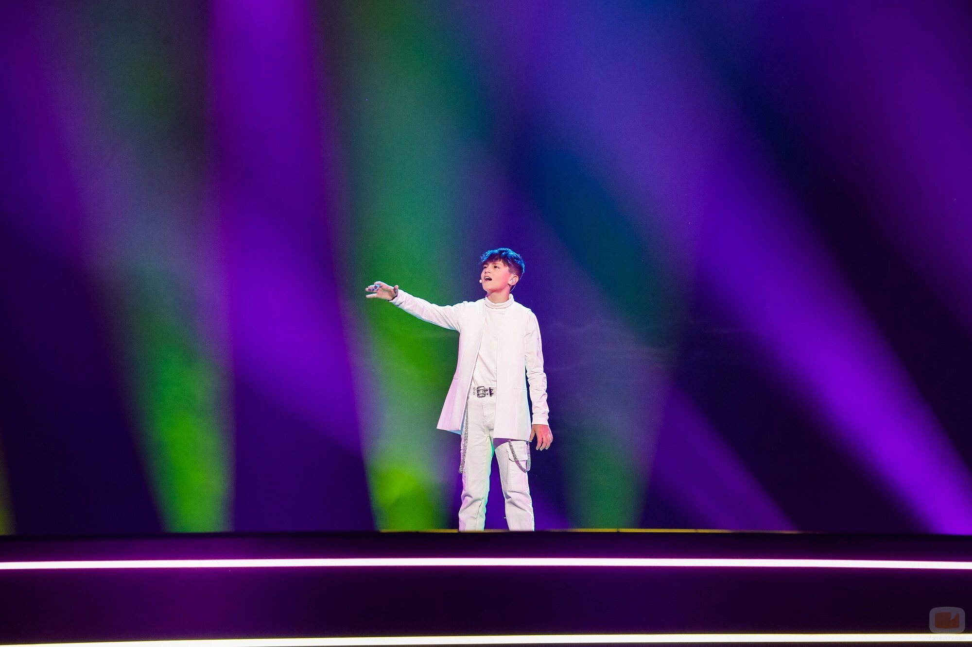 Carlos Higes, durante el primer ensayo del JESC 2022