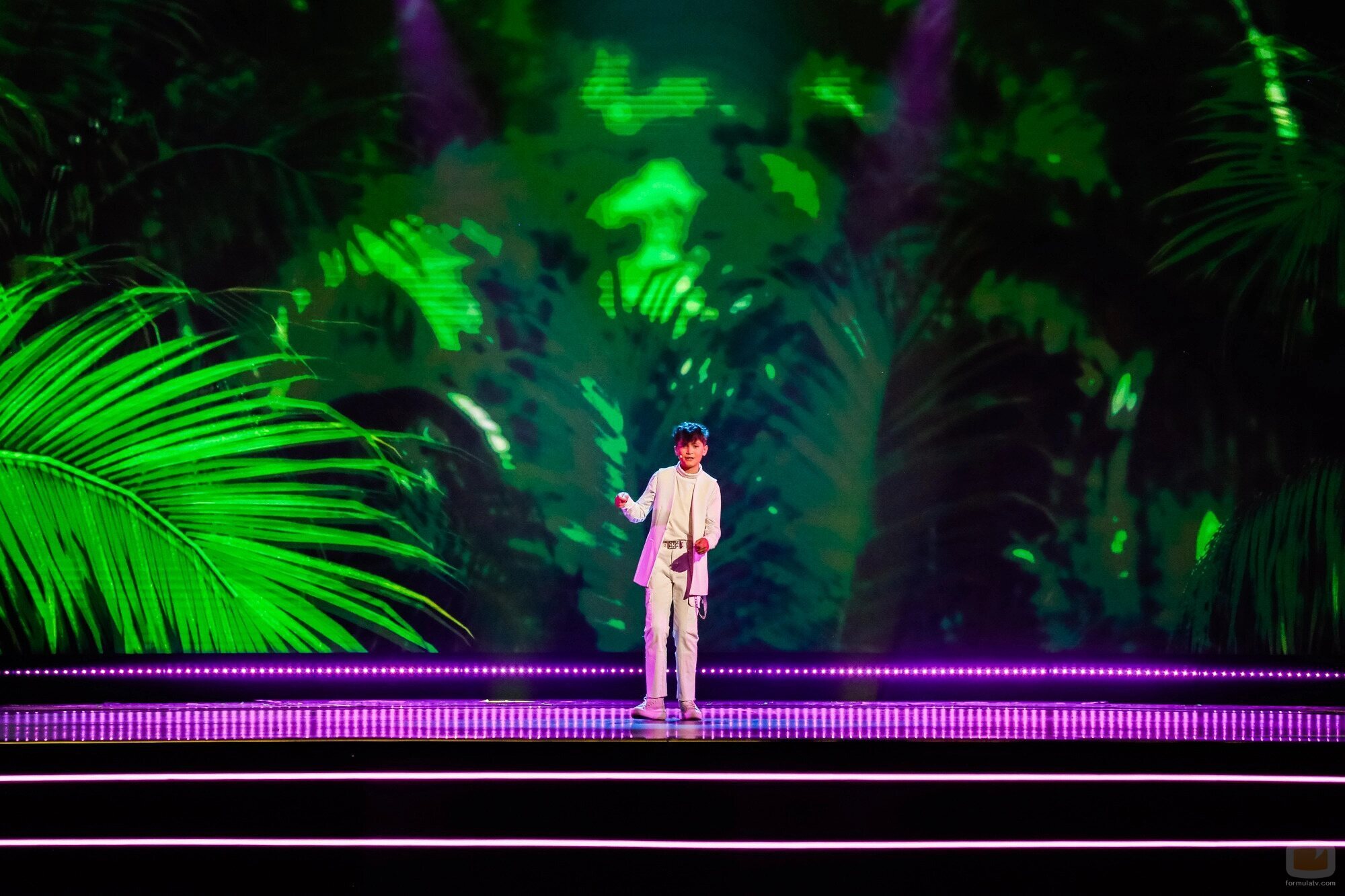 Carlos Higes, en el primer ensayo de Eurovisión Junior 2022