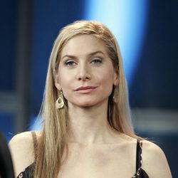 Elizabeth Mitchell en la rueda de prensa de la ABC