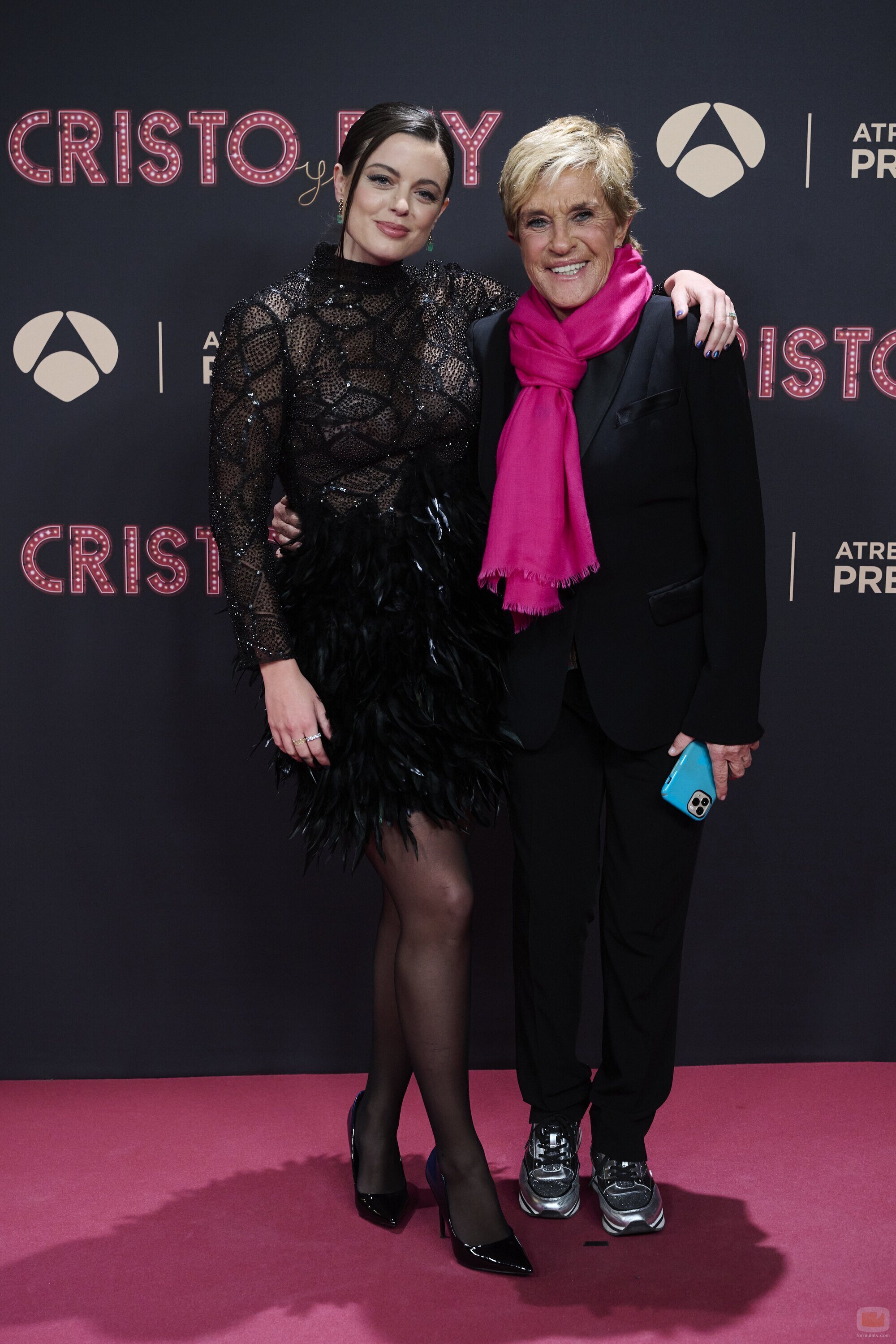 Adriana Torrebejano y Chelo García-Cortés en el preestreno de 'Cristo y Rey'